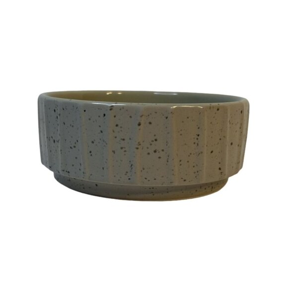 Whisker City Rustic Speckled Ceramic Slip Resistant Kitty Food/Water Bowl 5" EUC - Picture 2 of 6